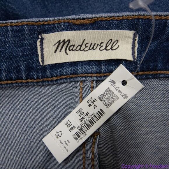 NEW Madewell Curvy Stovepipe Jeans‎ in Dearham Wash, 29 - Picture 12 of 13